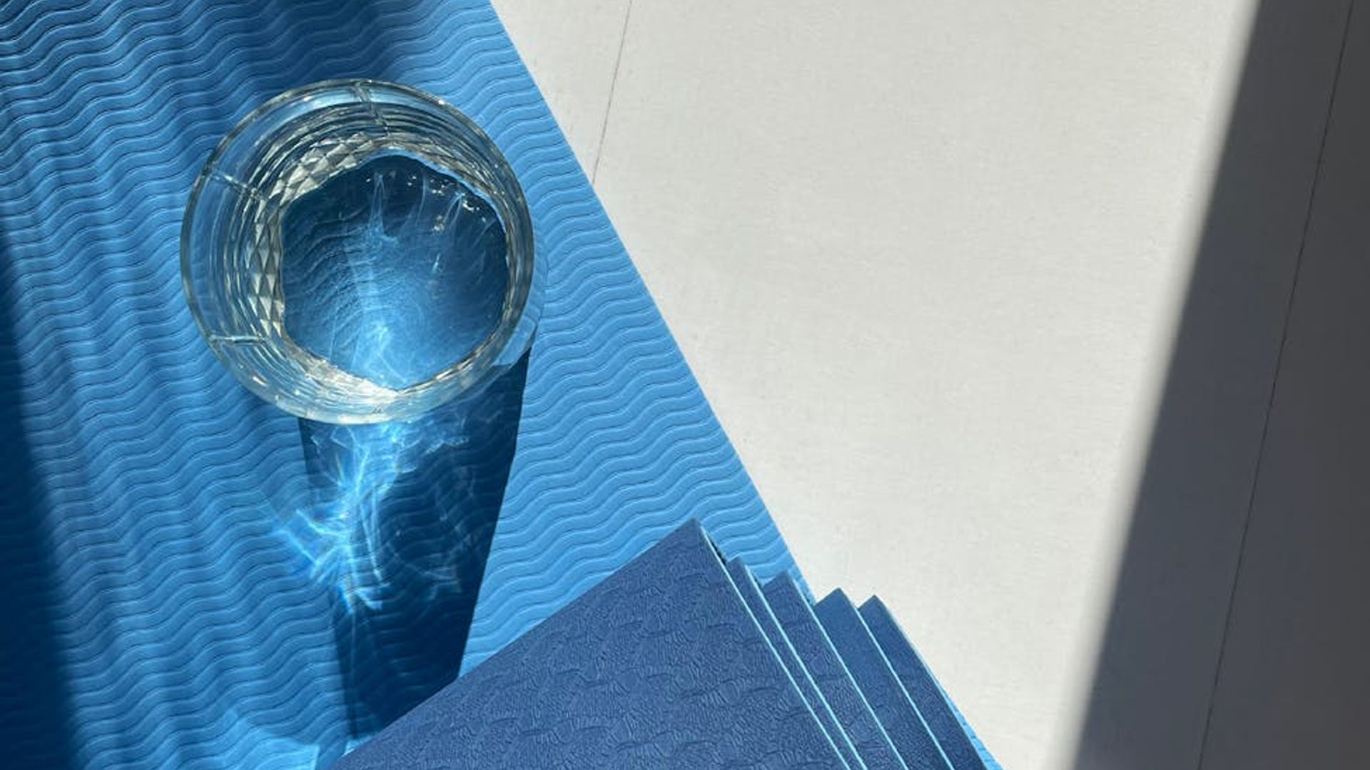 Minimalist and bright room for a calm practice.